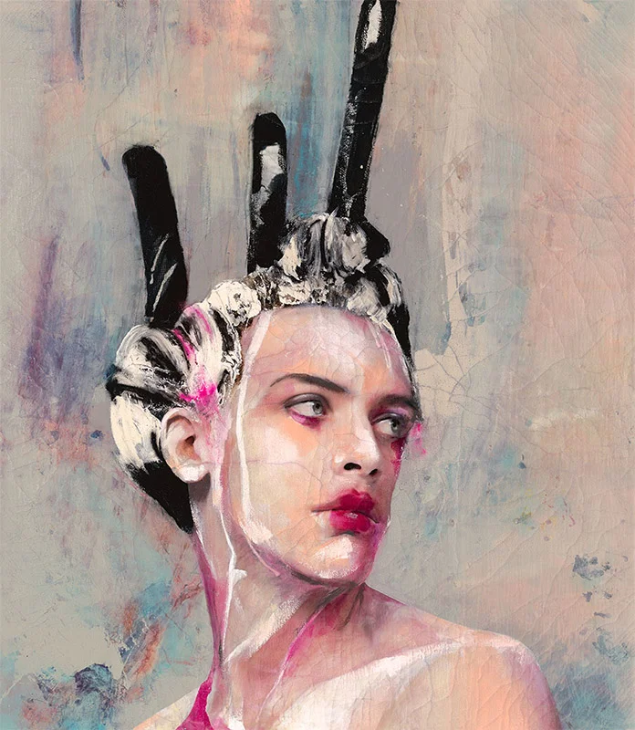 Artista pintora Lita Cabellut, cuadro 10