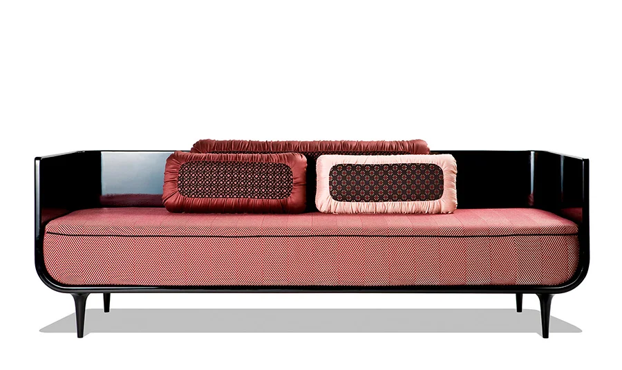 Sofá Phonique, diseño de Nika Zupanc, vista frontal Sofá Phonique, diseño de Nika Zupanc, vista frontal