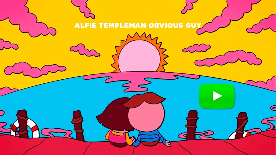 Vídeo animación de la canción de Alfie Templeman, Obvious Guy, una gran pieza de pop y funk. Vídeo animación de la canción de Alfie Templeman, Obvious Guy, una gran pieza de pop y funk.