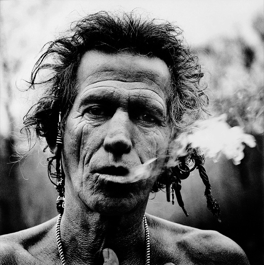 Fotografía de Keith Richards de Anton Corbijn.