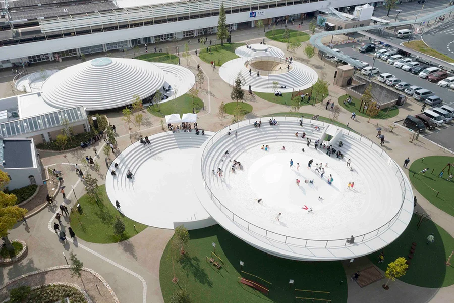 Diseño del proyecto de arquitectura de la Plaza Estacion de Tenri realizado por Oki Sato y Estudio Nendo, 2 Diseño del proyecto de arquitectura de la Plaza Estacion de Tenri realizado por Oki Sato y Estudio Nendo, 2