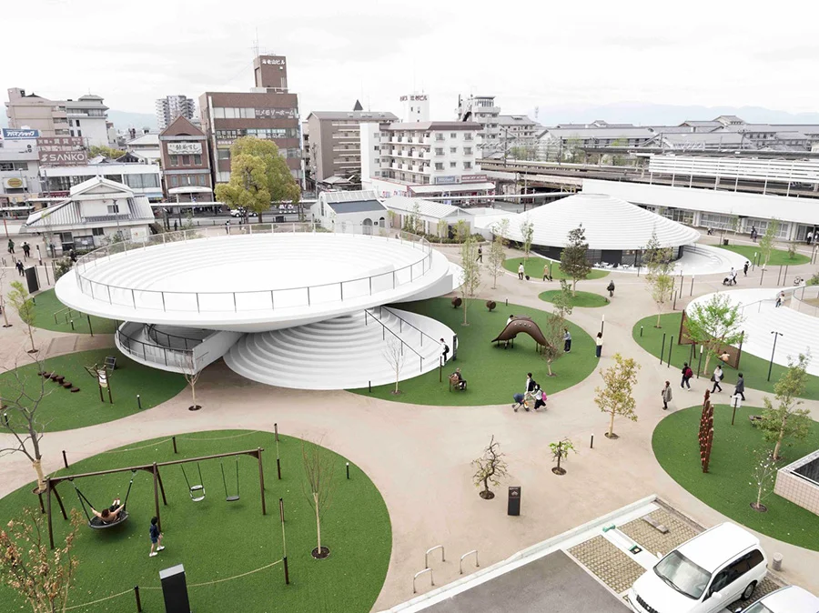 Diseño del proyecto de arquitectura de la Plaza Estacion de Tenri realizado por Oki Sato y Estudio Nendo, 3 Diseño del proyecto de arquitectura de la Plaza Estacion de Tenri realizado por Oki Sato y Estudio Nendo, 3