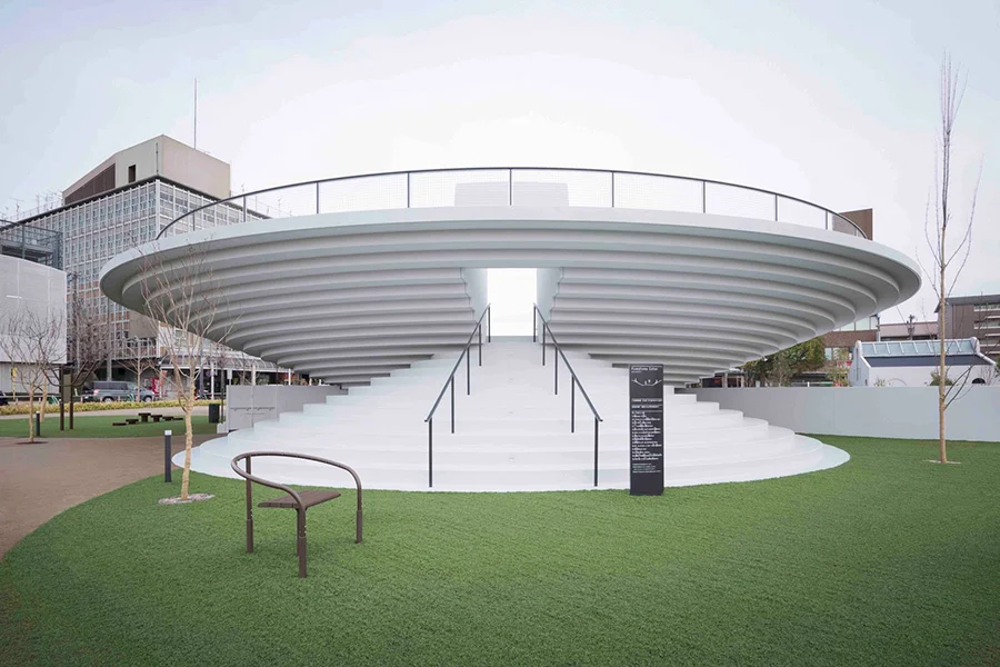 Diseño del proyecto de arquitectura de la Plaza Estacion de Tenri realizado por Oki Sato y Estudio Nendo, 4 Diseño del proyecto de arquitectura de la Plaza Estacion de Tenri realizado por Oki Sato y Estudio Nendo, 4