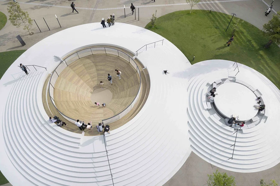 Diseño del proyecto de arquitectura de la Plaza Estacion de Tenri realizado por Oki Sato y Estudio Nendo, 6 Diseño del proyecto de arquitectura de la Plaza Estacion de Tenri realizado por Oki Sato y Estudio Nendo, 6