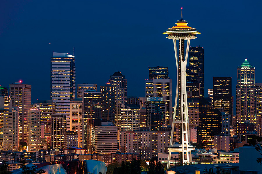 Torre The Space Needle-en Seatle, de arquitectura estilo Googie. Torre The Space Needle-en Seatle, de arquitectura estilo Googie.