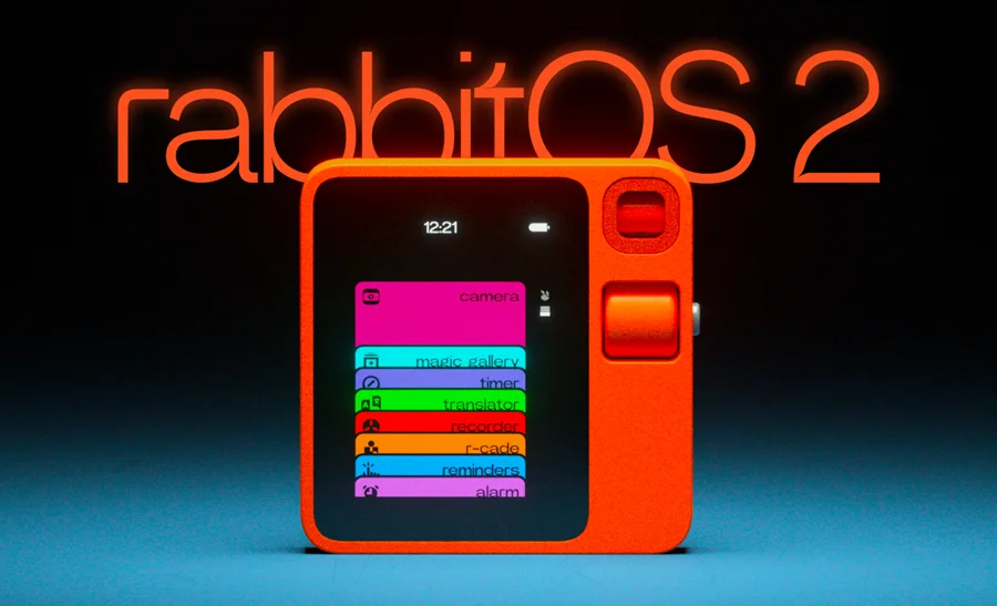 Dispositivo con Inteligencia Artificial rabbitOS2