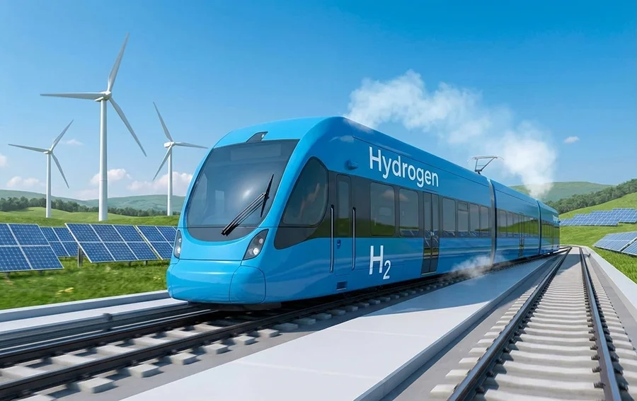 Tren propulsado con combustible de hidrógeno