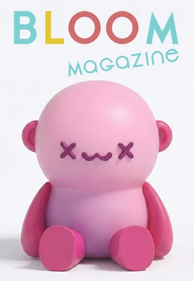 Mascota muñeco Bloom, bienvenidos a Bloom Magazine