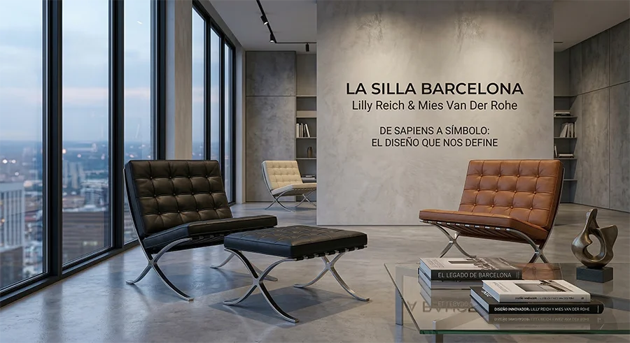 Silla Barcelona, un diseño de Lilly Reich y Mies Van der Rohe